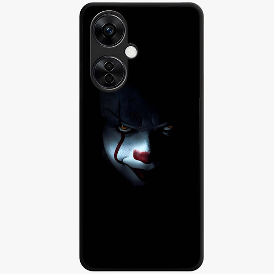 Midnight Madness Smile Glass Case for 1+Nord CE 3 Lite edgy front view featuring bold smile artwork in dark aesthetic tones