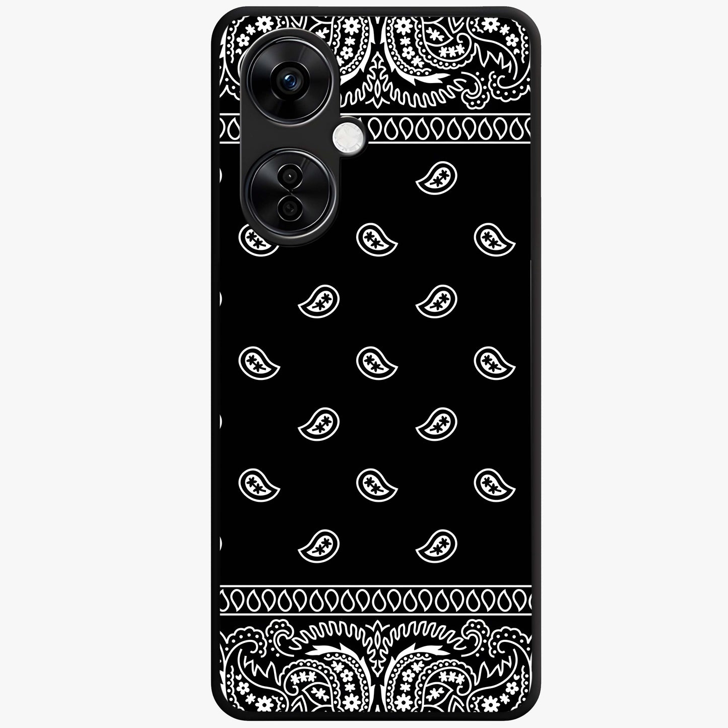 Retro Rebel Threads Glass Case for 1+Nord CE 3 Lite stylish front view featuring vintage inspired graphic artwork
