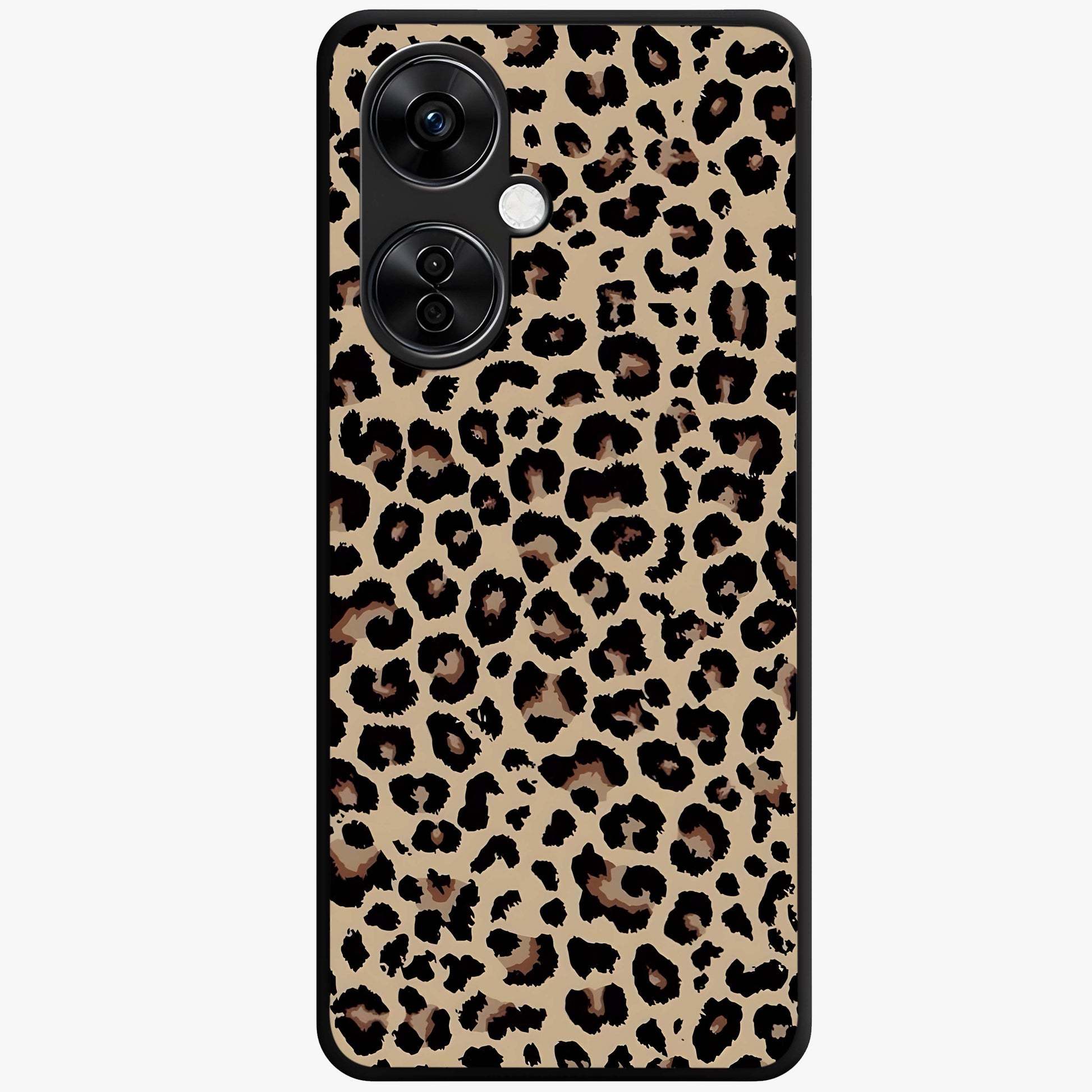 Savage Chic Pattern Glass Case for 1+Nord CE 3 Lite stylish front view featuring bold patterned artwork with edgy vibe