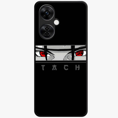 Scarlet Gaze Dominance Glass Case for 1+Nord CE 3 Lite dramatic front view featuring intense red themed artwork