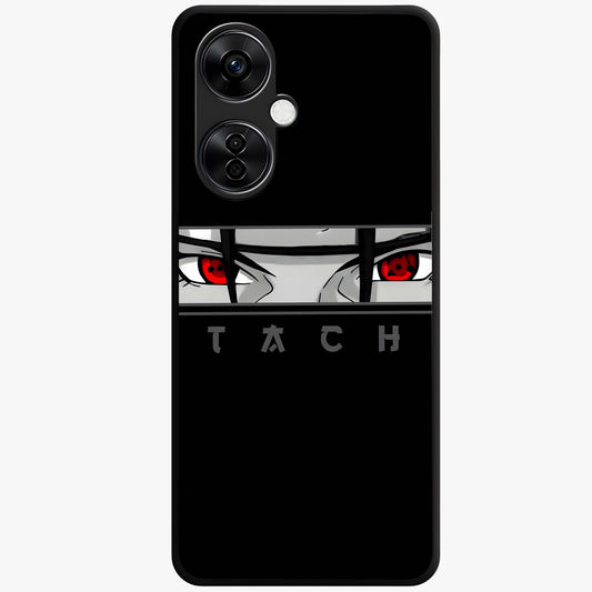 Scarlet Gaze Dominance Glass Case for 1+Nord CE 3 Lite dramatic front view featuring intense red themed artwork
