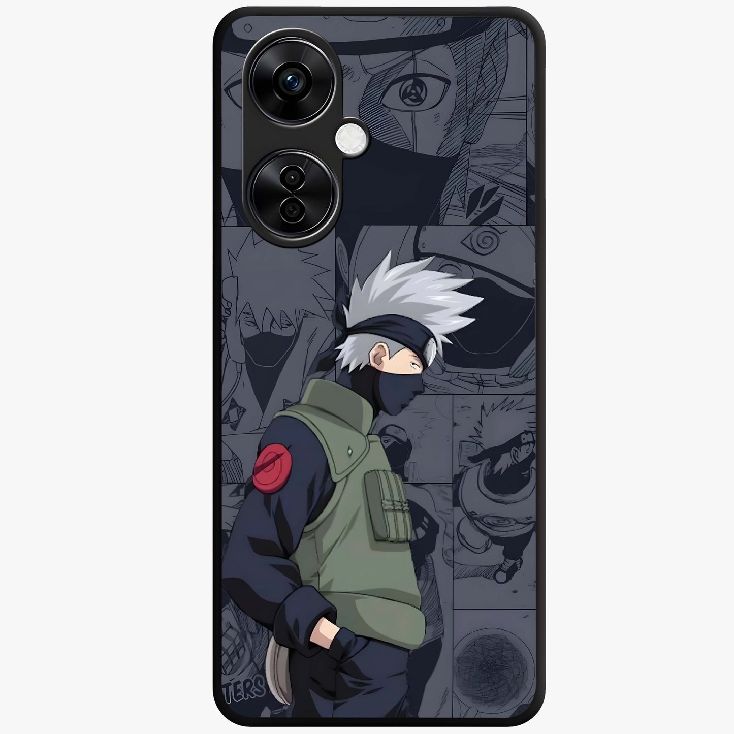Silent Tactical Master Glass Case for 1+Nord CE 3 Lite powerful front view featuring stealth tactical inspired artwork