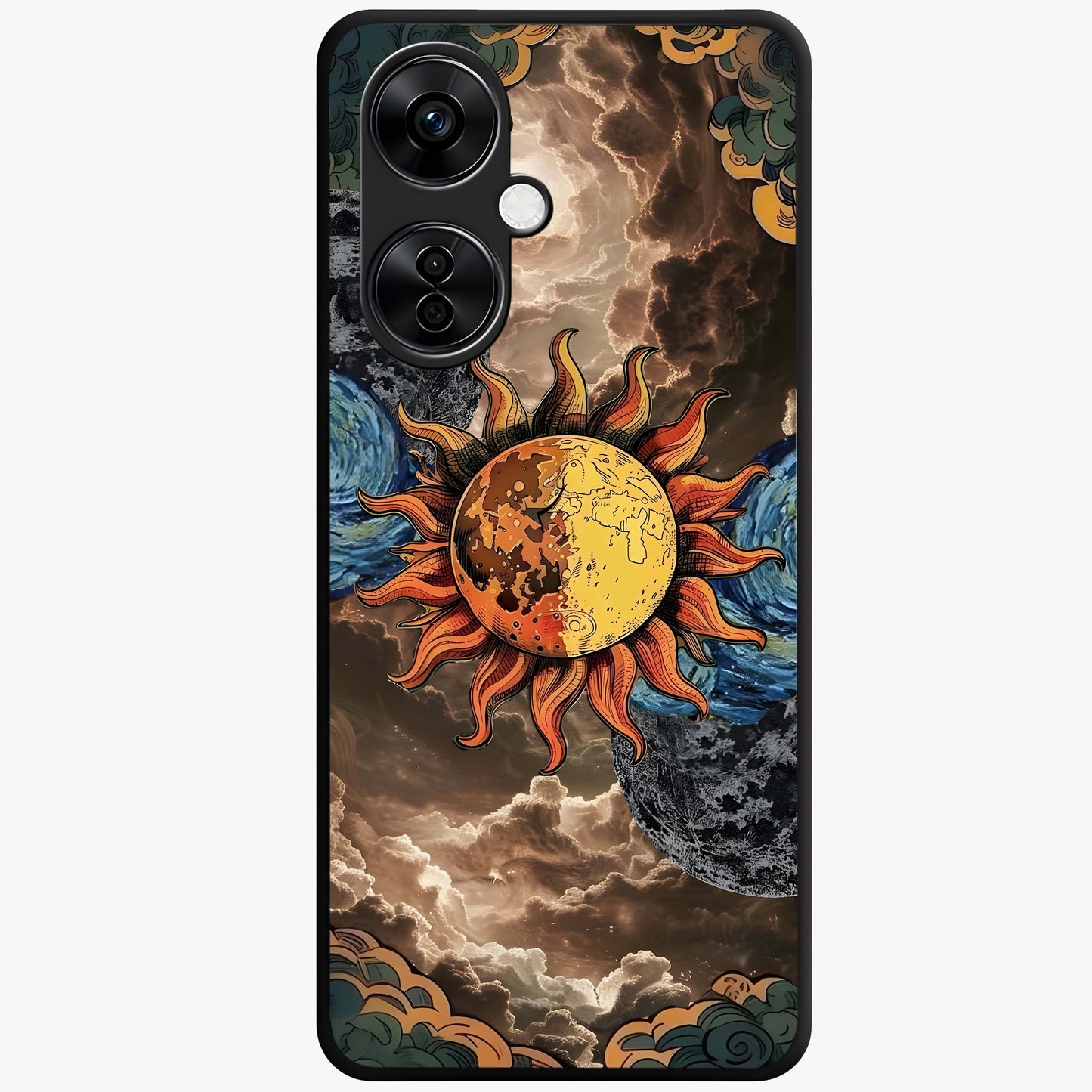 Sun Kissed Valley Glass Case for 1+Nord CE 3 Lite scenic front view featuring glowing valley landscape artwork