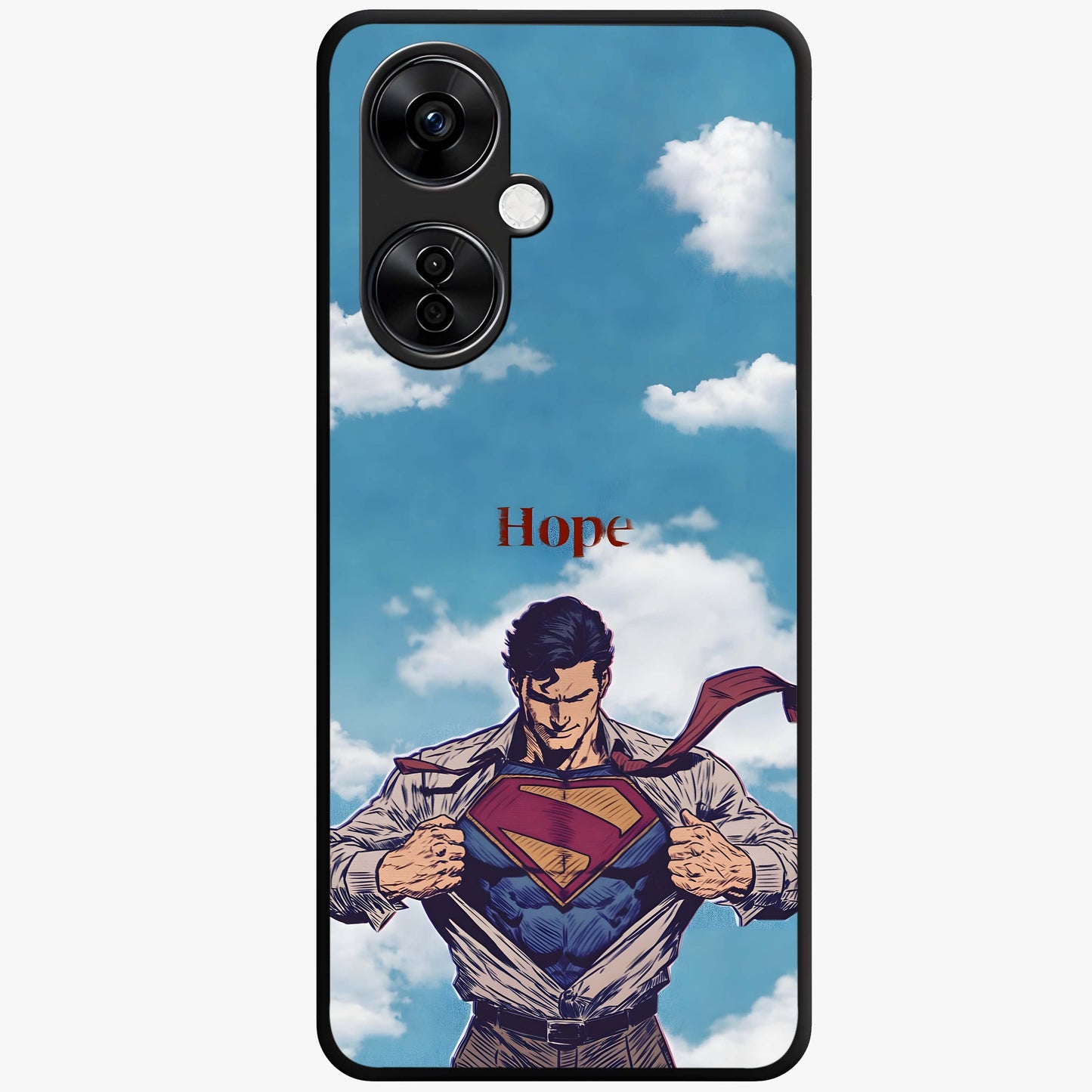 Symbol of Hope Glass Case for 1+Nord CE 3 Lite meaningful front view featuring inspirational symbolic artwork