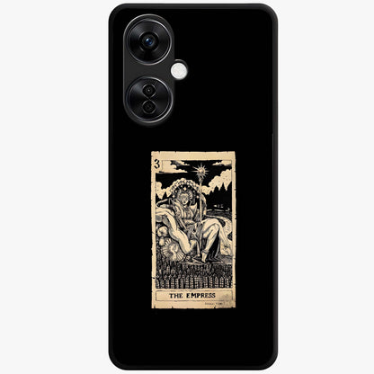 The Empress Glass Case for 1+Nord CE 3 Lite regal front view featuring royal inspired artistic artwork