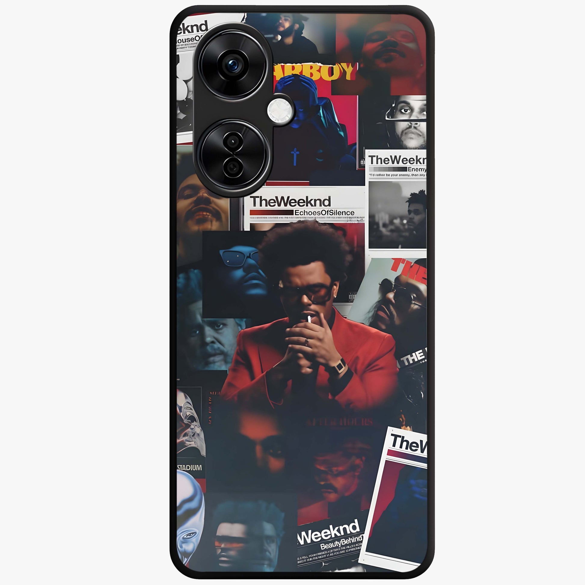The Weeknd Glass Case for 1+Nord CE 3 Lite stylish front view featuring music inspired artistic artwork