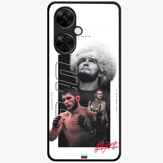 Unbeaten Warrior Legacy Glass Case for 1+Nord CE 3 Lite powerful front view featuring fearless warrior inspired artwork
