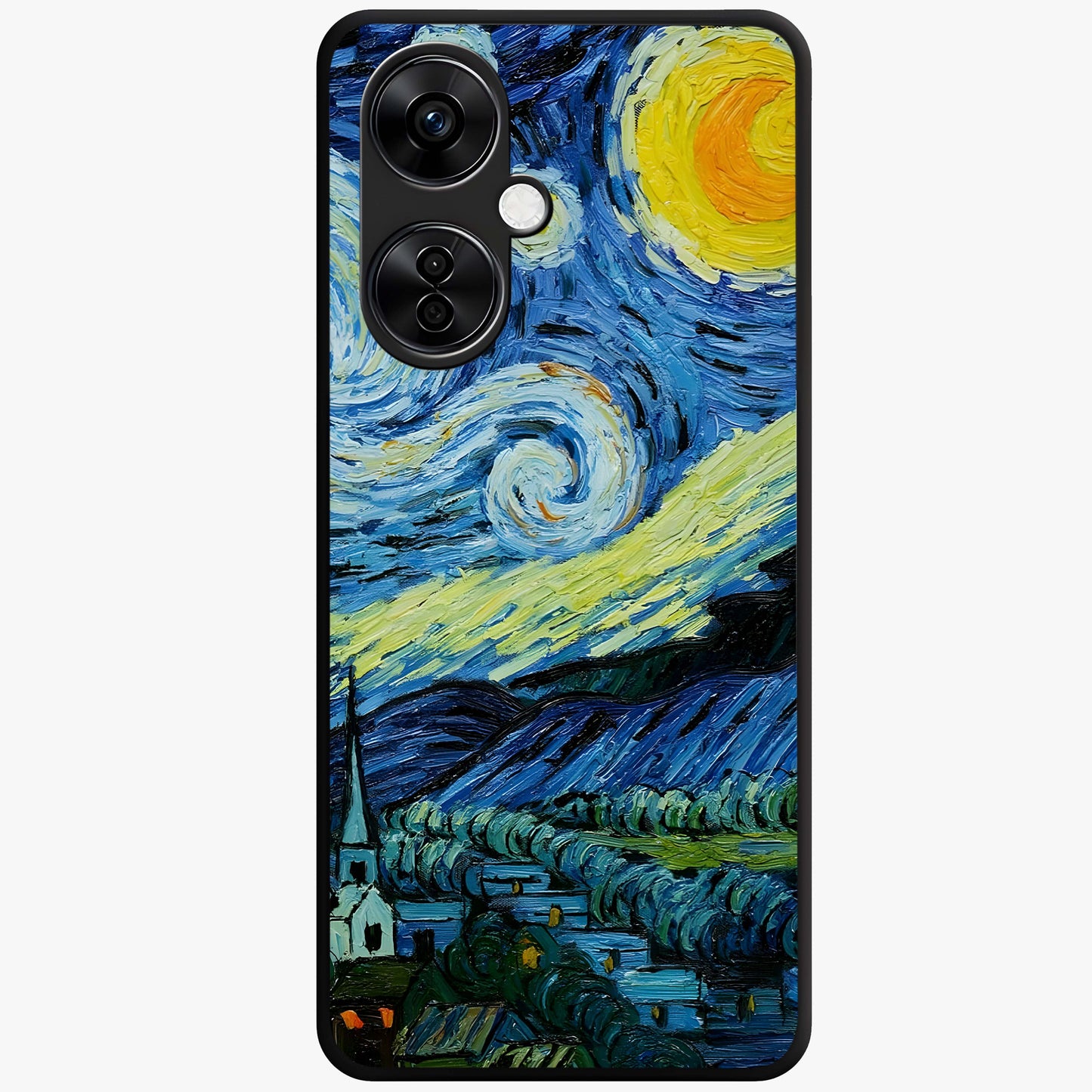 Van Gogh Art Glass Case for 1+Nord CE 3 Lite artistic front view featuring painterly inspired classic artwork