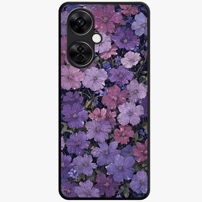 Velvet Bloom Tapestry Glass Case for 1+Nord CE 3 Lite elegant front view featuring rich floral tapestry artwork