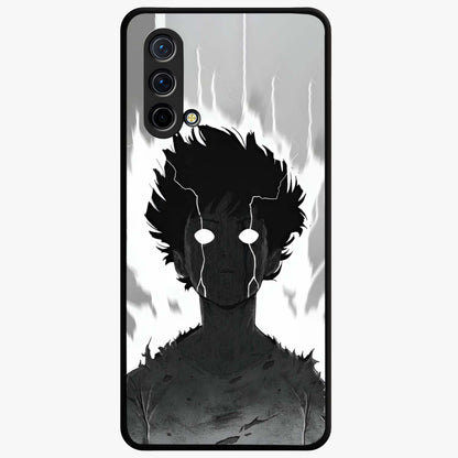 Awakened Inner Rage Glass Case showing flat back view with intense artistic artwork and glossy glass finish.