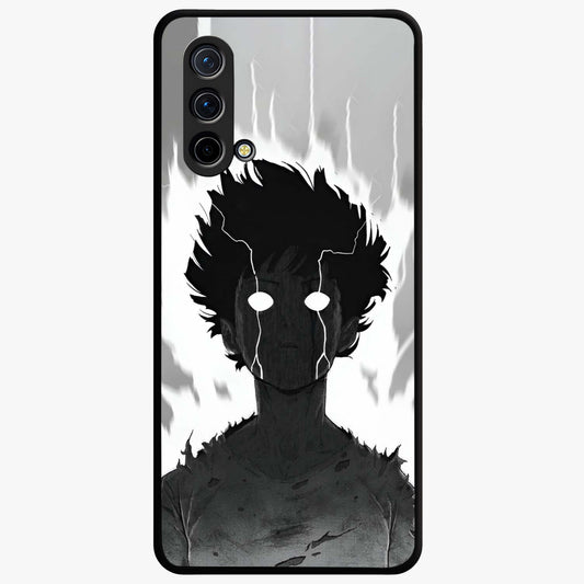 Awakened Inner Rage Glass Case showing flat back view with intense artistic artwork and glossy glass finish.