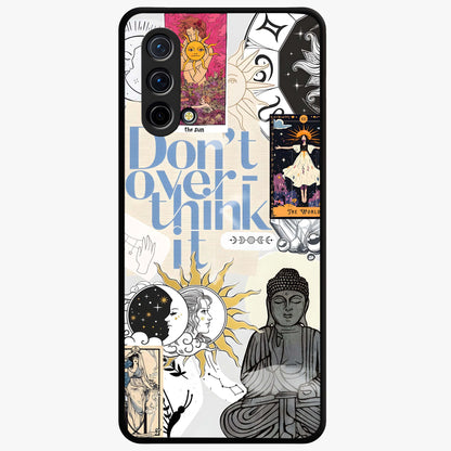 Ethereal Thoughts Glass Case showing flat back view with dreamy artistic artwork and glossy glass finish.