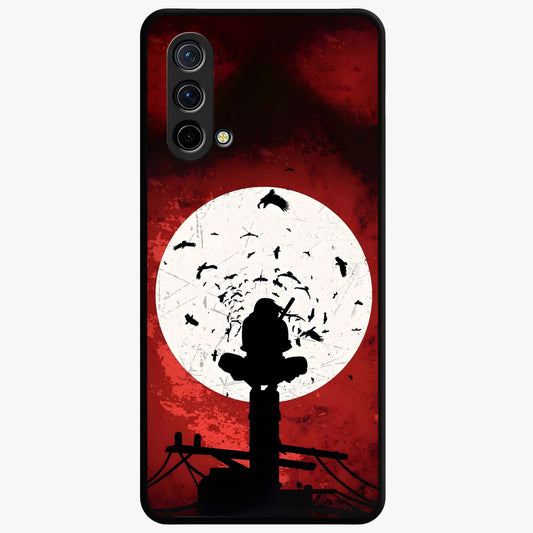 Itachi Limited Edition Naruto Anime Glass Case showing flat back view with iconic anime character artwork and glossy glass finish.