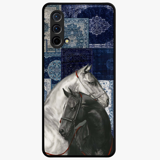 Midnight Kiss Marks Glass Case showing flat back view with lipstick kiss mark artwork and glossy glass finish.
