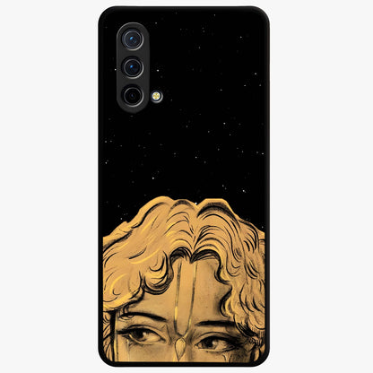 Shri Krishna Art Glass Case showing flat back view with devotional Krishna artwork and glossy glass finish.