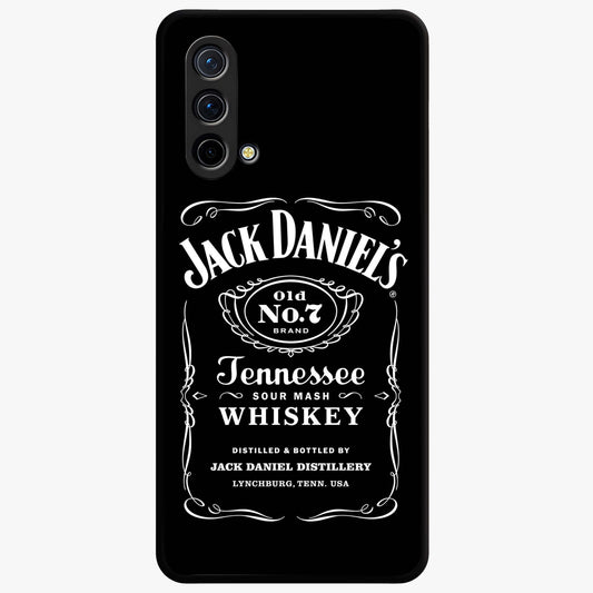Vintage Whiskey Heritage Glass Case showing flat back view with classic whiskey inspired artwork and glossy glass finish.