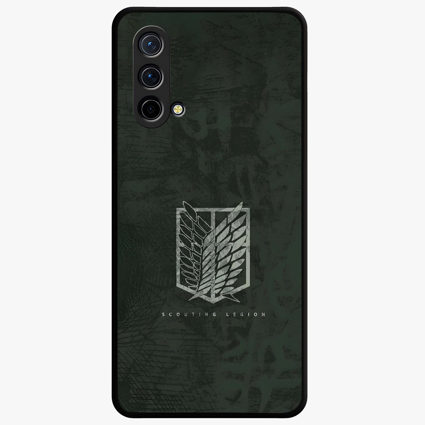 Wings Of Freedom Glass Case showing flat back view with symbolic wings artwork and glossy glass finish.