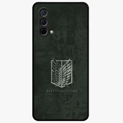 Wings Of Freedom Glass Case showing flat back view with symbolic wings artwork and glossy glass finish.