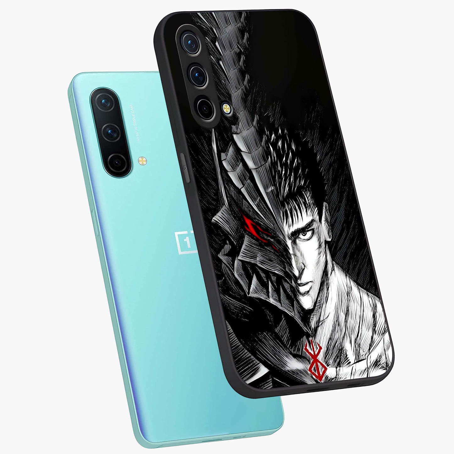 Biege Flower With Leaf Glass Case displayed in angled mockup highlighting minimal floral leaf design and elegant aesthetic.