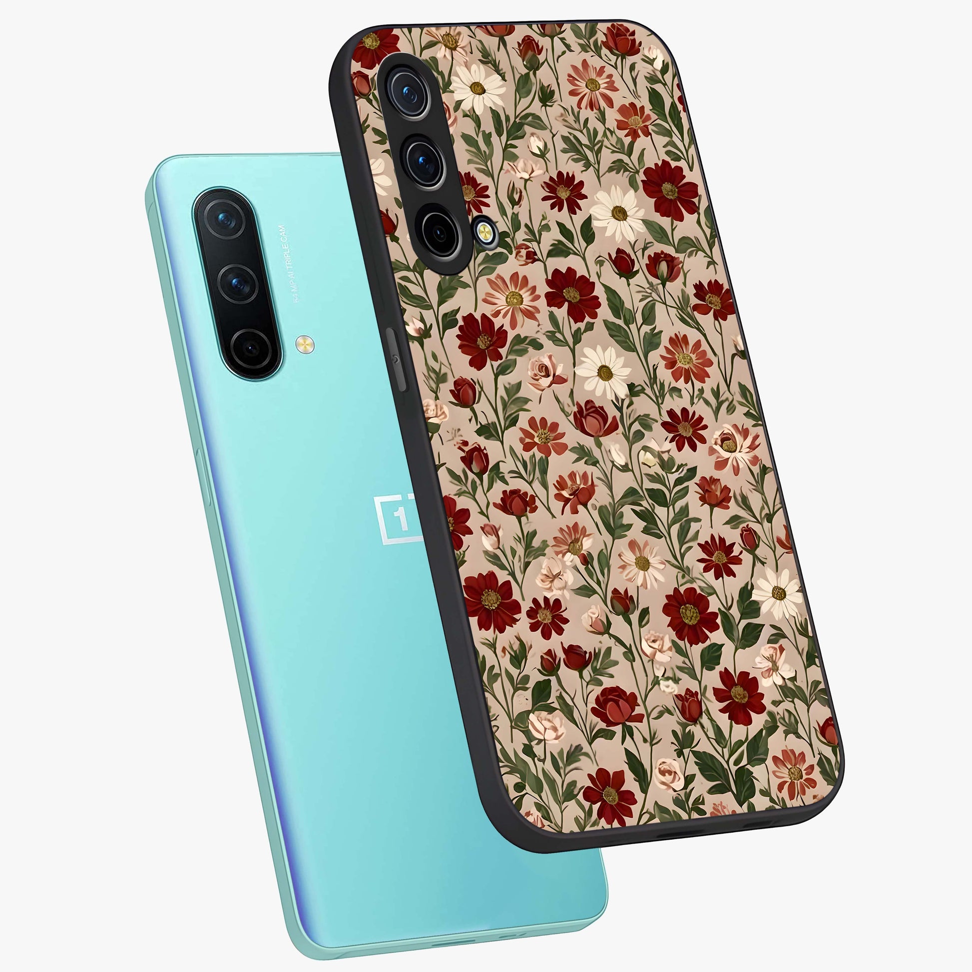 Bittersweet Aesthetic Chaos Glass Case displayed in angled mockup highlighting expressive abstract artwork and edgy aesthetic theme.