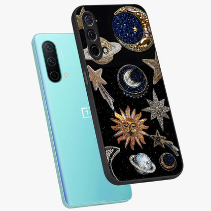 Celestial Gem Constellations Glass Case displayed in angled mockup highlighting gemstone inspired constellation design.