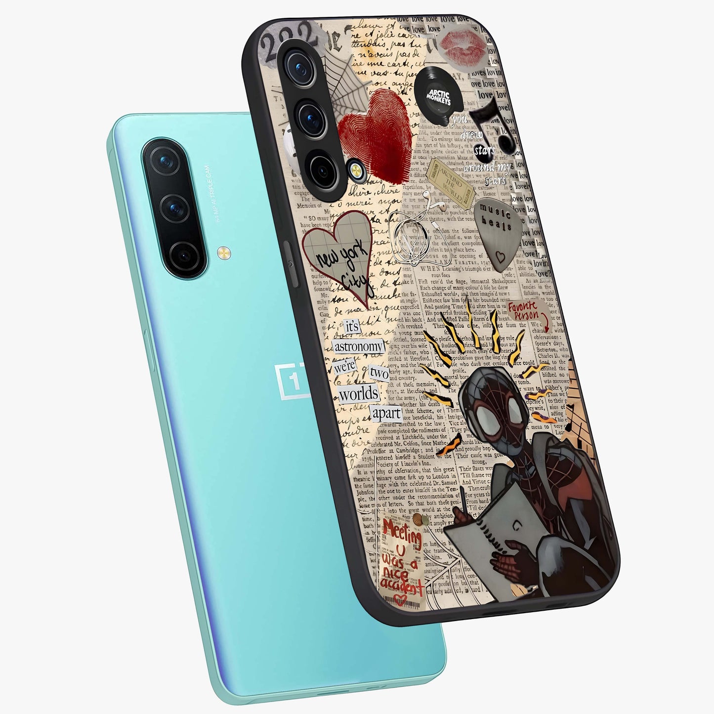 City Dream Sketch Glass Case displayed in angled mockup highlighting minimal city illustration with aesthetic sketch style.