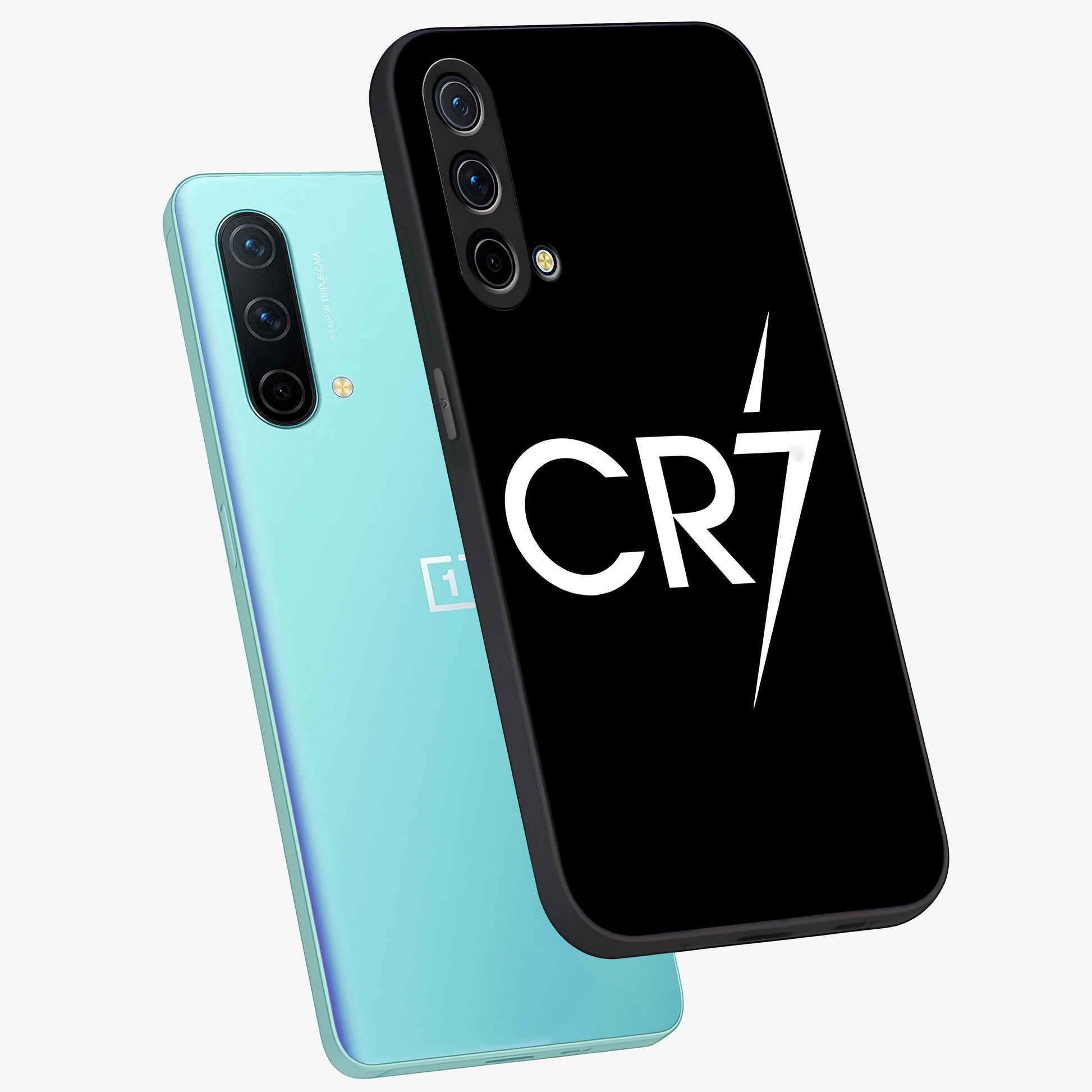Cr7 Elite Strike Glass Case displayed in angled mockup highlighting powerful sports graphic with bold athletic theme.