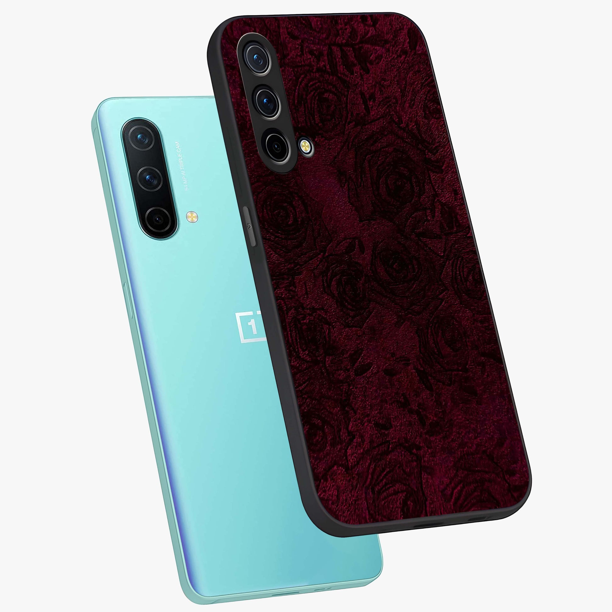 Crimson Fade Flow Glass Case displayed in angled mockup highlighting smooth gradient design with modern aesthetic style.