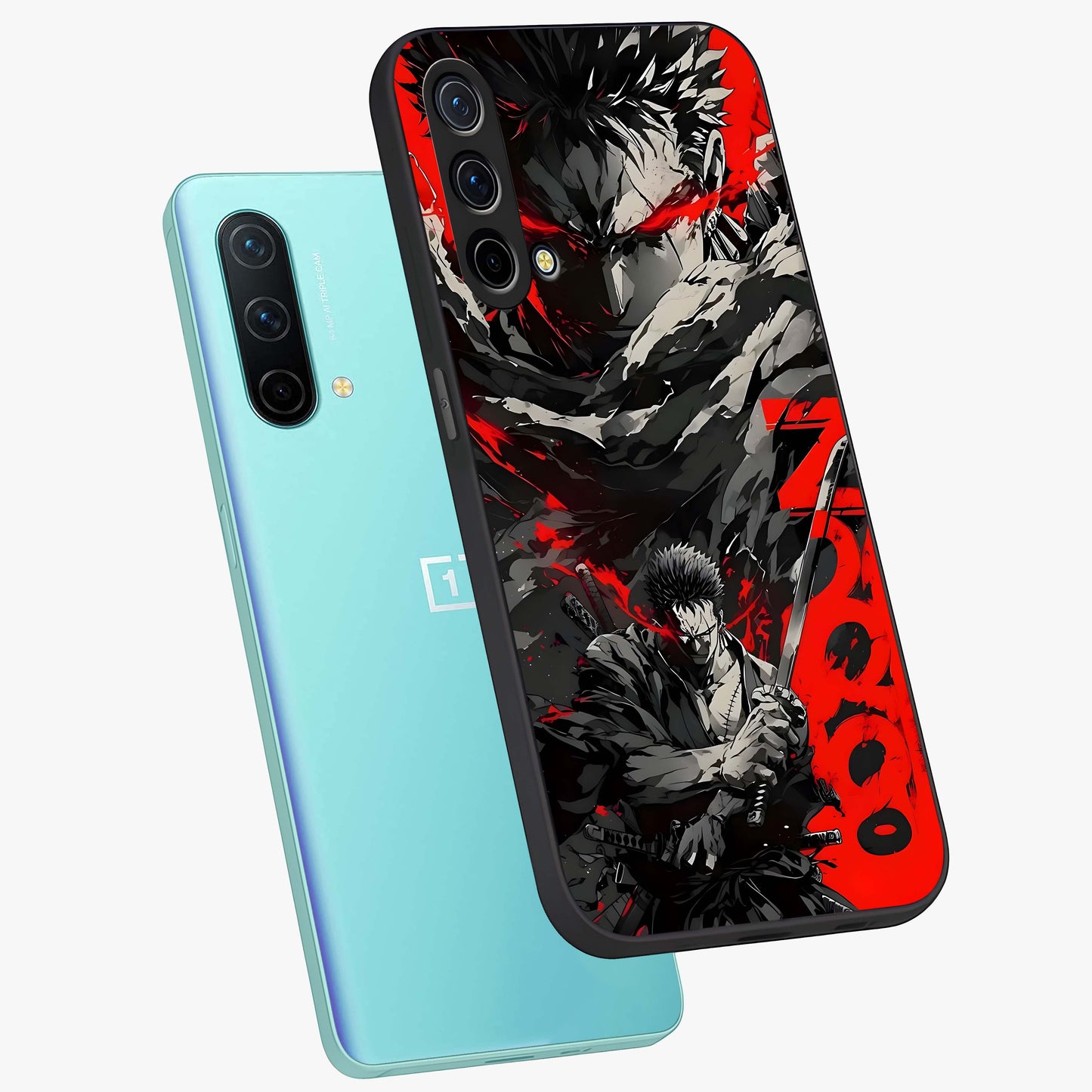 Demon Sword Resolve Glass Case displayed in angled mockup highlighting powerful demon sword illustration with dark fantasy aesthetic.