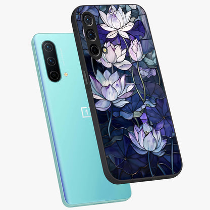 Gloss Petal Rush Glass Case displayed in angled mockup highlighting vibrant petal design with elegant floral aesthetic.