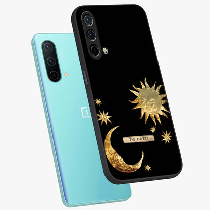 Gold Sun Blush Glass Case displayed in angled mockup highlighting radiant sun design with warm golden aesthetic.