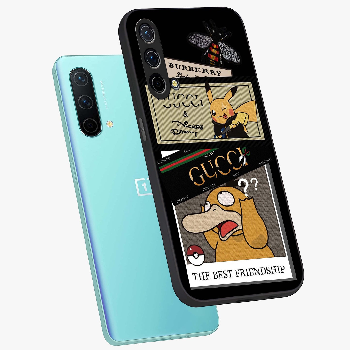 Gucci Play Mashup Glass Case displayed in angled mockup highlighting stylish fashion mashup design with bold aesthetic.
