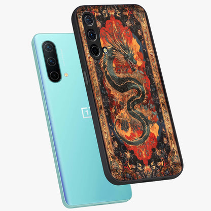 Inferno Dragon Soul Glass Case displayed in angled mockup highlighting powerful dragon illustration with inferno aesthetic.
