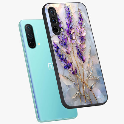 Lavender Dream Glow Glass Case displayed in angled mockup highlighting dreamy purple glow design with soft artistic style.