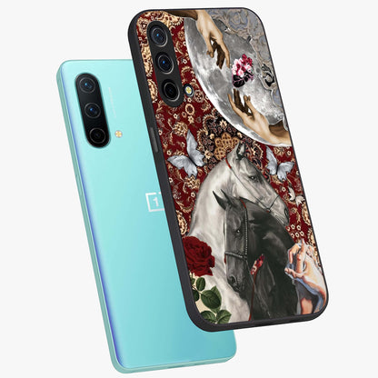 Moonlit Royal Stallion Glass Case displayed in angled mockup highlighting powerful stallion illustration with royal night aesthetic.