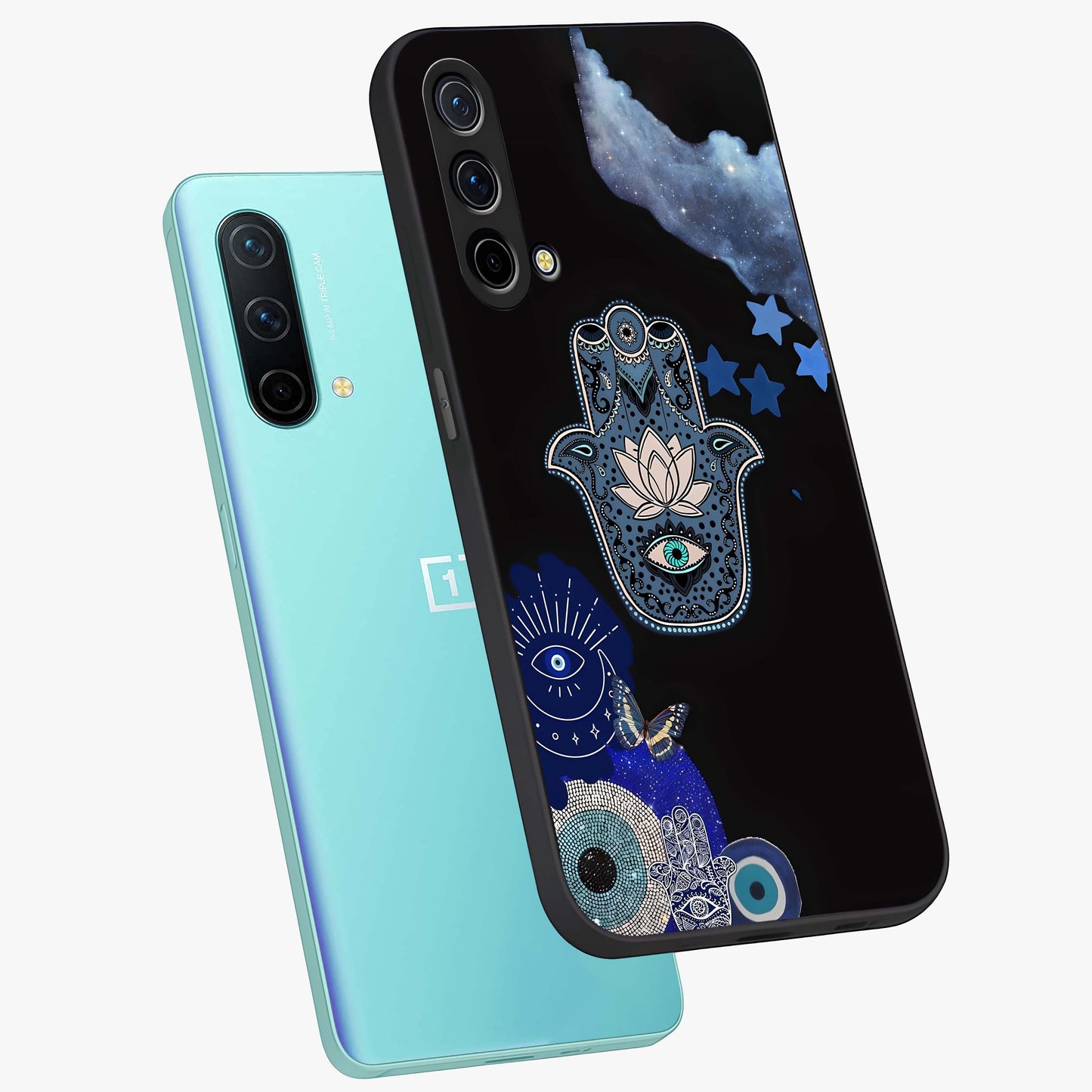 Mystic Hand Aura Glass Case displayed in angled mockup highlighting magical aura design with spiritual aesthetic style.