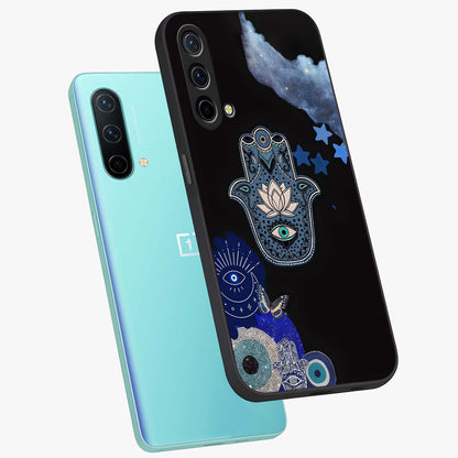 Mystic Hand Aura Glass Case displayed in angled mockup highlighting magical aura design with spiritual aesthetic style.