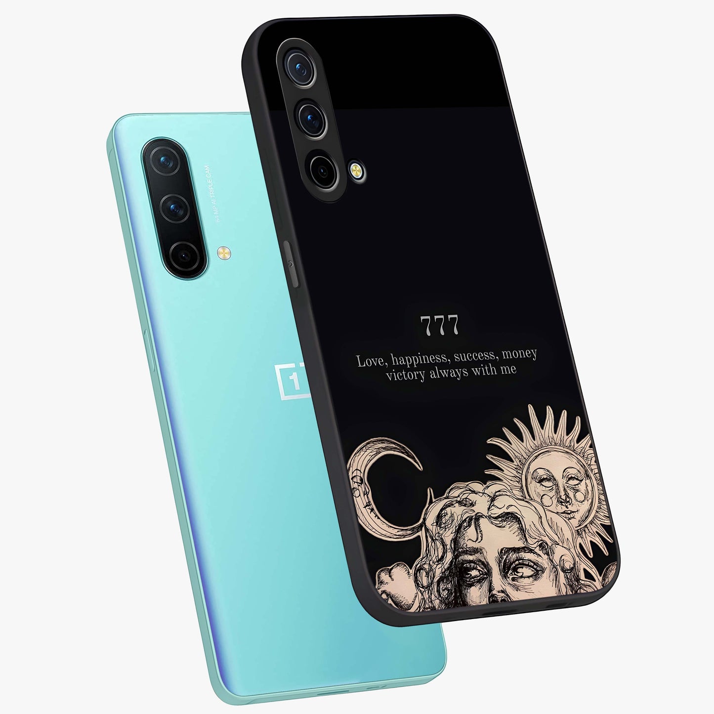 Mystic Victory Aura Glass Case displayed in angled mockup highlighting energetic aura design with bold mystical aesthetic.