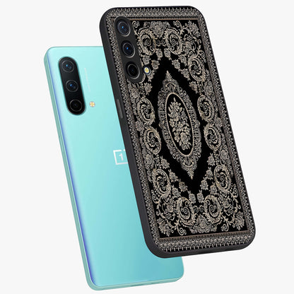 Noir Bloom Elegance Glass Case displayed in angled mockup highlighting refined flower design with stylish noir aesthetic.