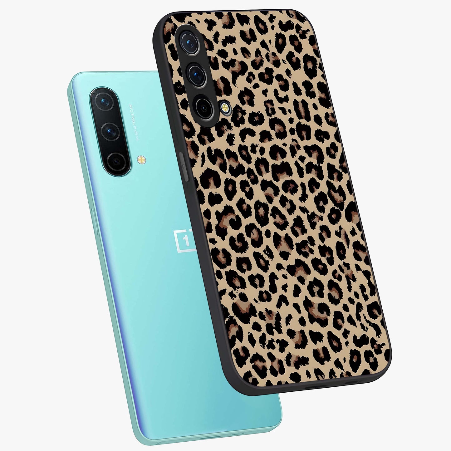 Savage Chic Pattern Glass Case displayed in angled mockup highlighting bold fashion inspired design with chic aesthetic.