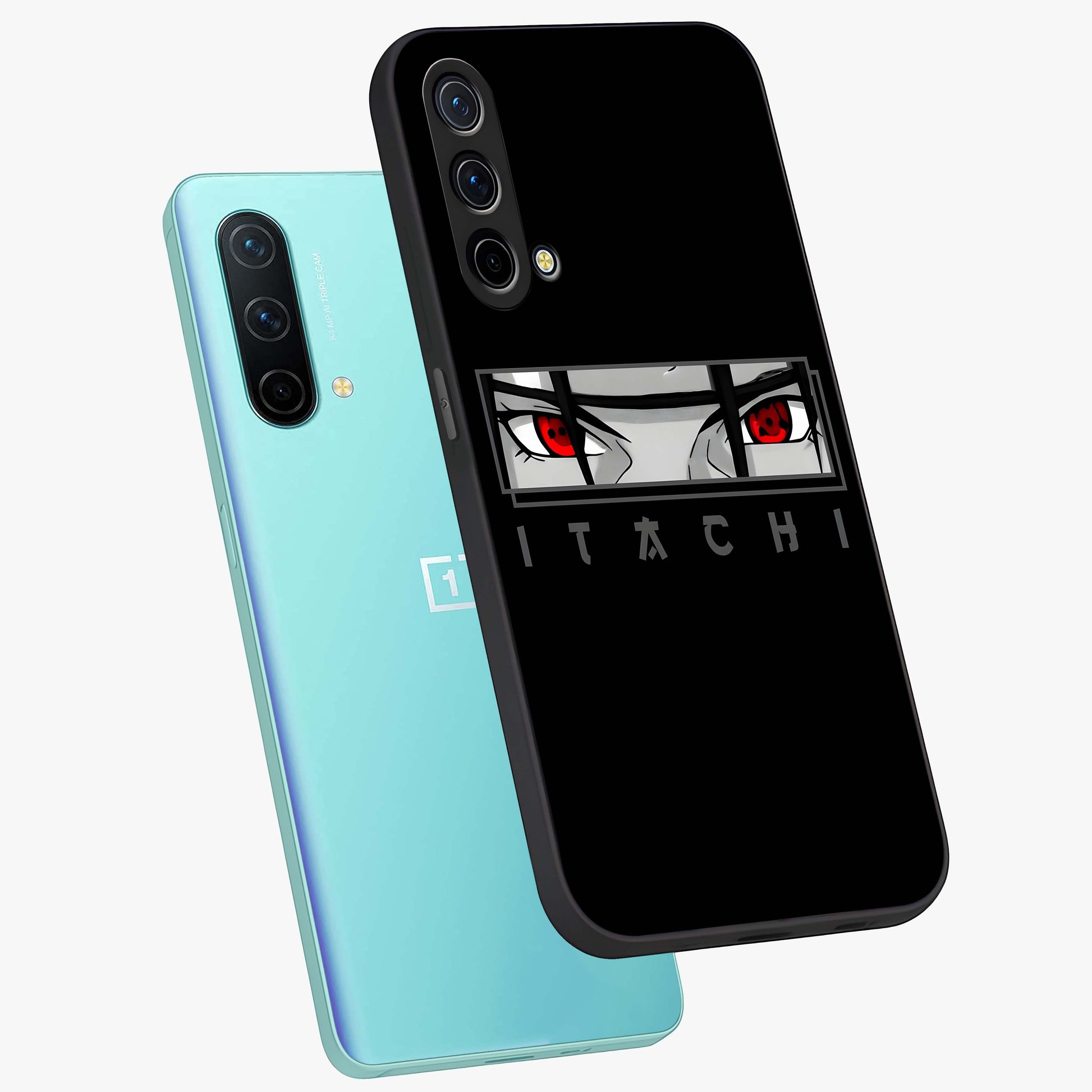 Scarlet Gaze Dominance Glass Case displayed in angled mockup highlighting intense visual design with bold scarlet aesthetic.
