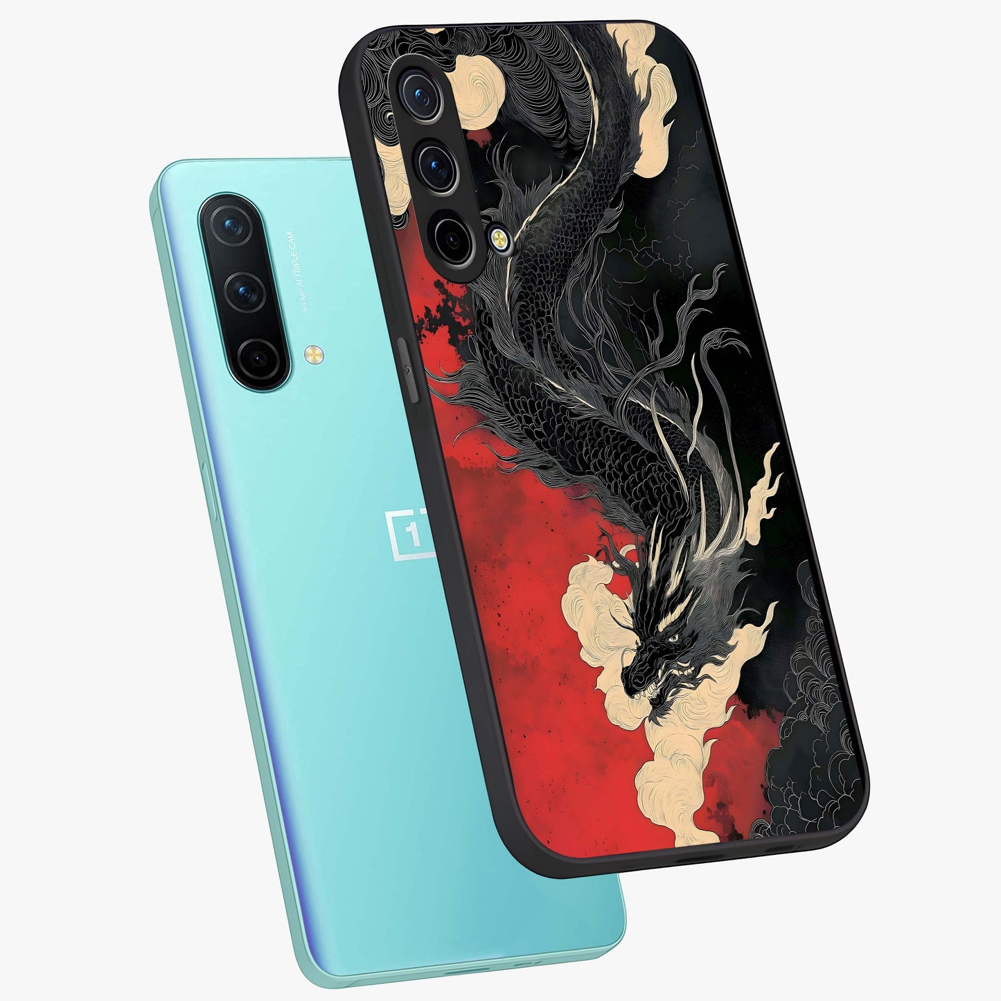 Shadow Dragon Fury Glass Case displayed in angled mockup highlighting powerful dragon illustration with dark fantasy aesthetic.