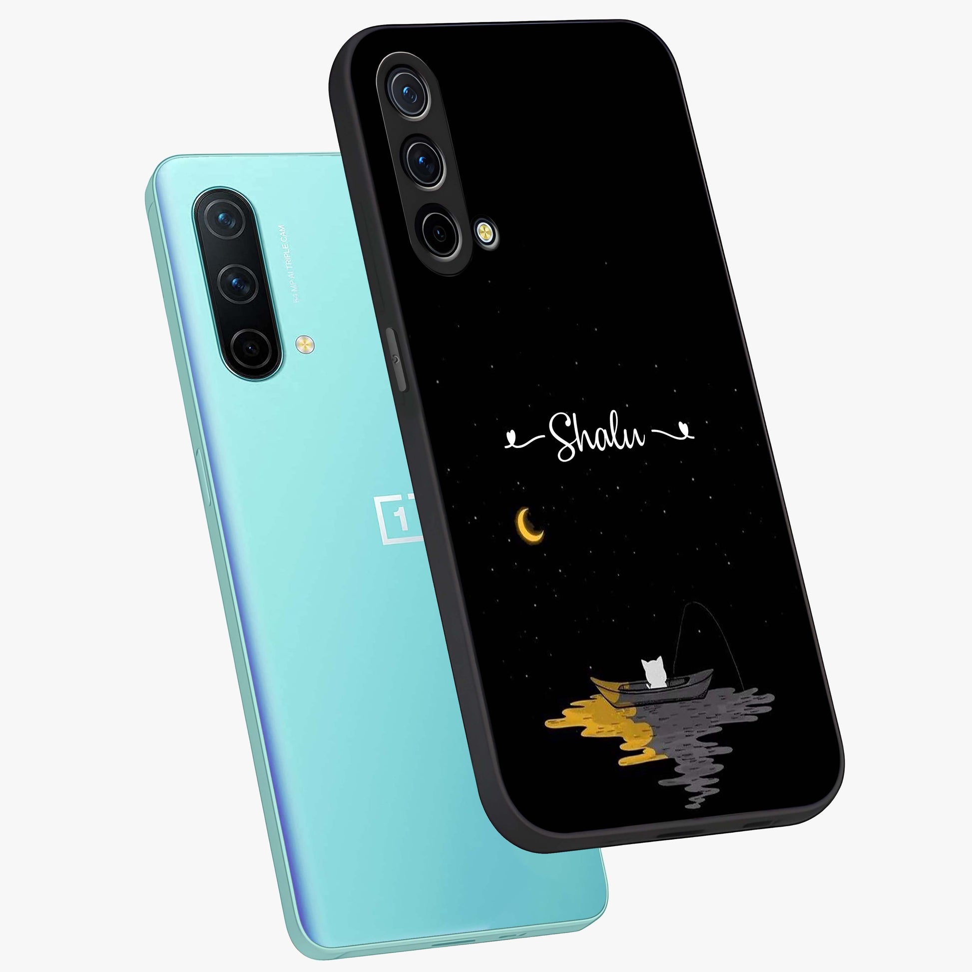 Silent Night Row Glass Case displayed in angled mockup highlighting peaceful evening design with dreamy night aesthetic.