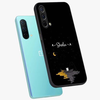 Silent Night Row Glass Case displayed in angled mockup highlighting peaceful evening design with dreamy night aesthetic.