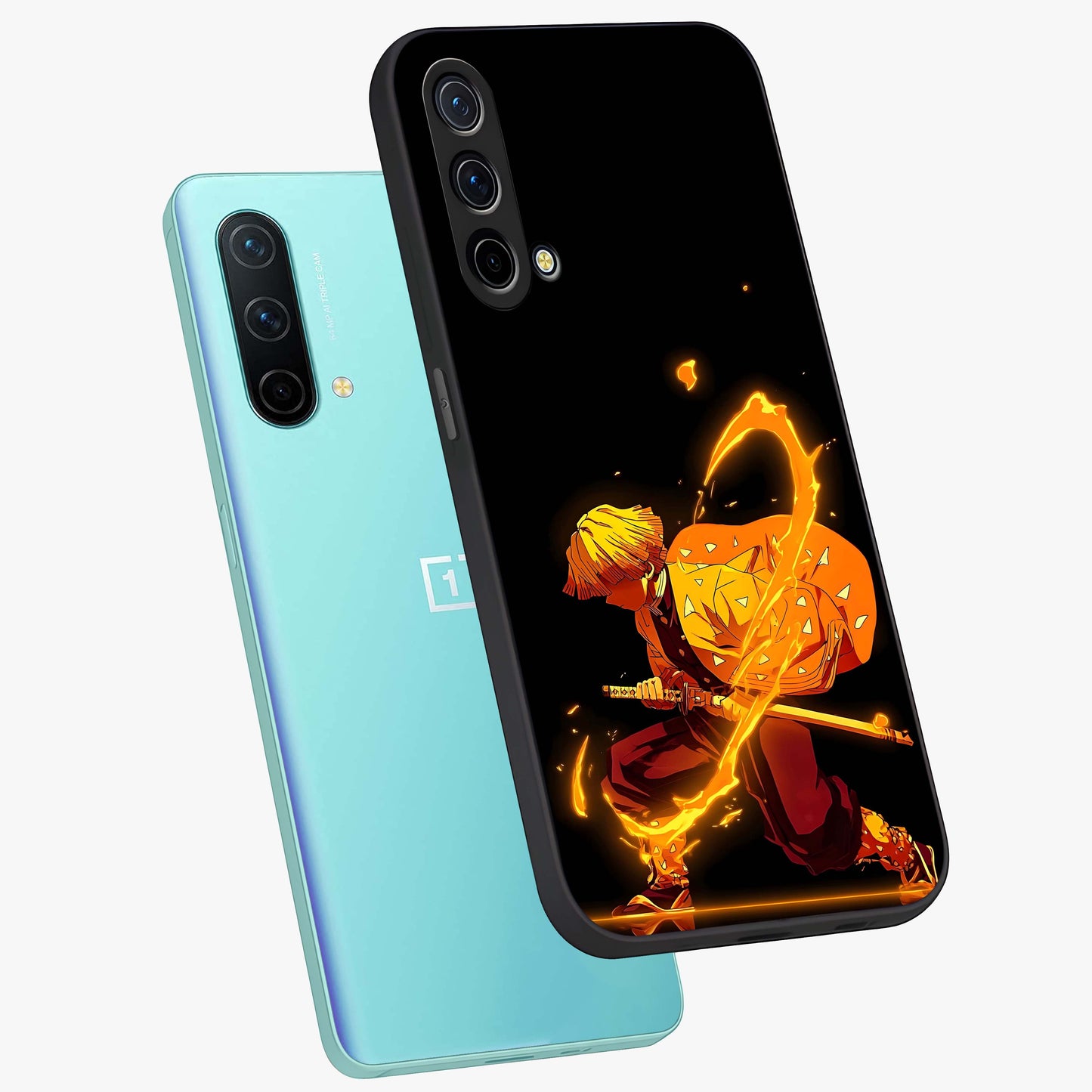 Thunder Flame Execution Glass Case displayed in angled mockup highlighting dramatic fire themed design with intense fantasy aesthetic.