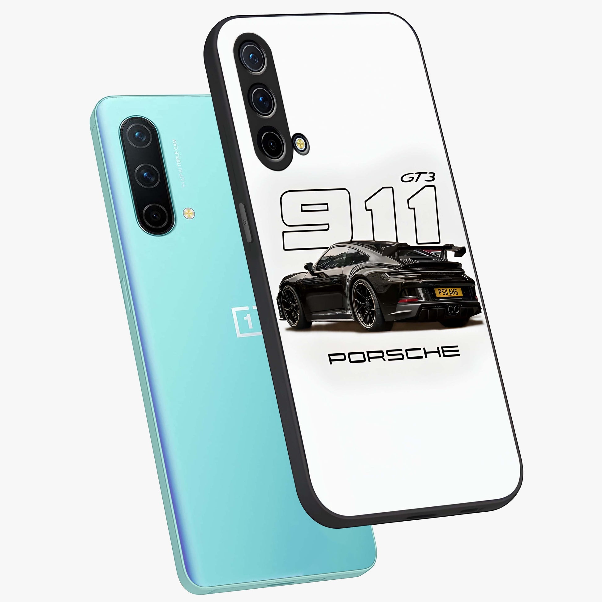 Turbo Legacy Icon Glass Case displayed in angled mockup highlighting dynamic automotive design with performance aesthetic.