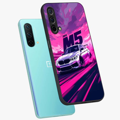 Velocity Drift Pulse Glass Case displayed in angled mockup highlighting dynamic drift design with sporty automotive aesthetic.
