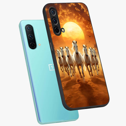 Wild Sunset Majesty Glass Case displayed in angled mockup highlighting vibrant sunset sky design with scenic aesthetic.
