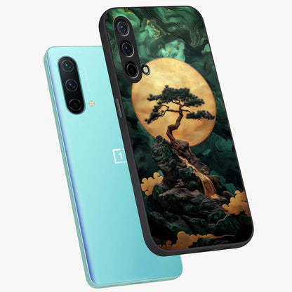 Zen Moon Rise Glass Case displayed in angled mockup highlighting peaceful lunar design with zen aesthetic style.