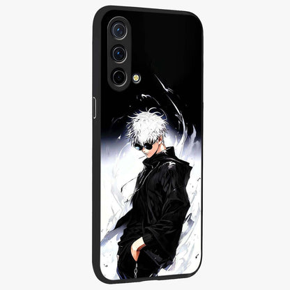 Limitless Shadow King Glass Case upright view showcasing bold shadow warrior artwork with epic fantasy theme.